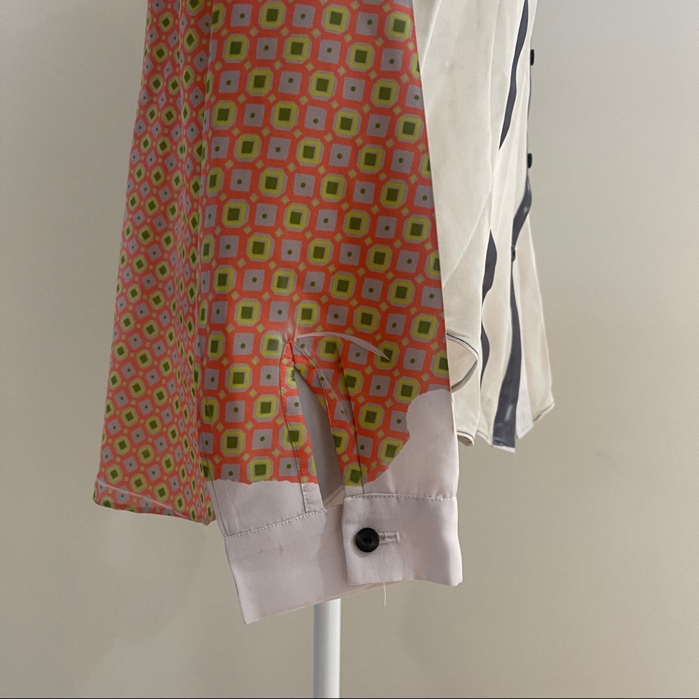 Louise Gray Multiple Print Button-Down Shirt, Siz… - image 8